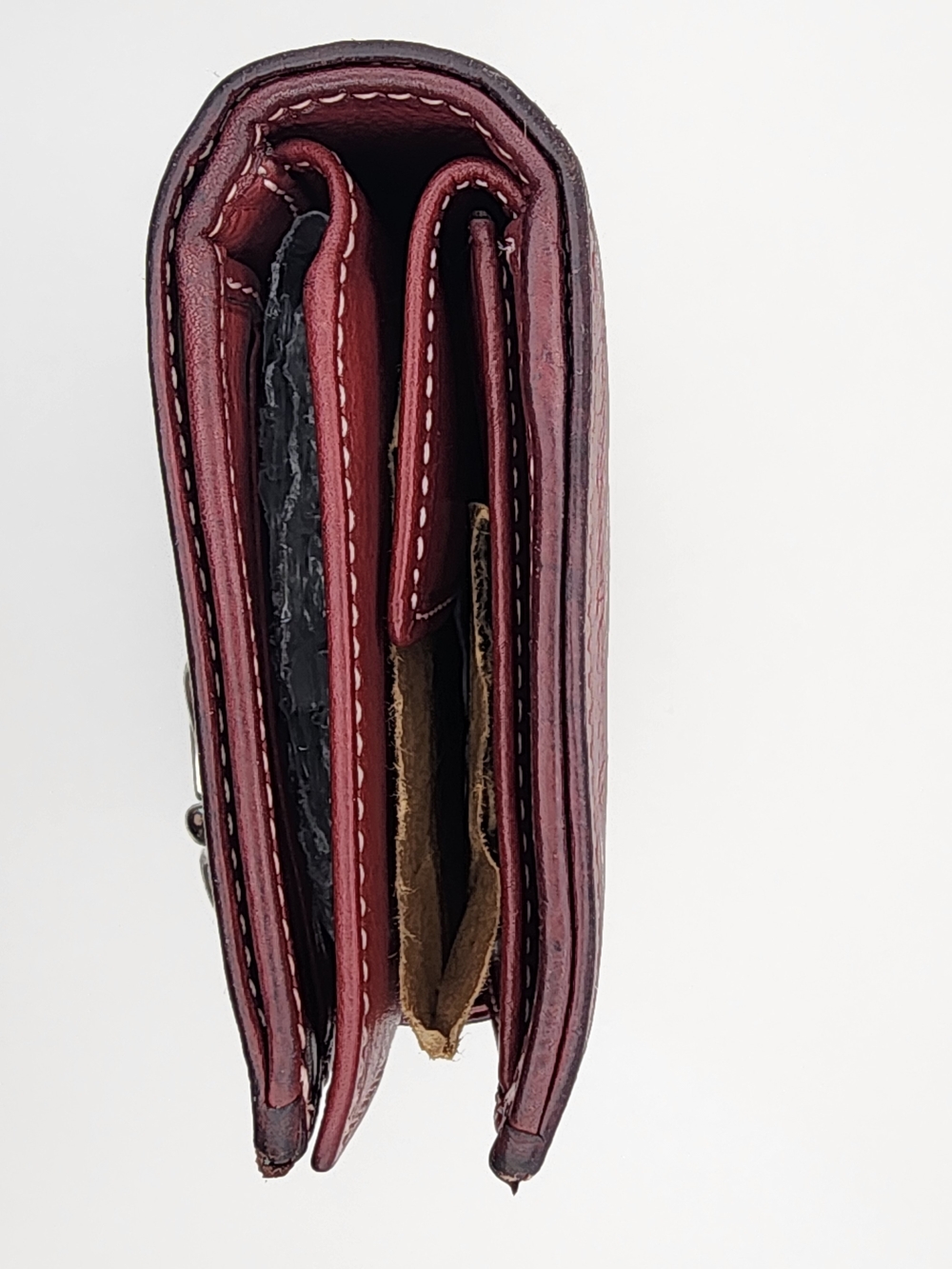 Marc Jacobs Burgundy Leather Turnlock Wallet - Picture 12 of 16